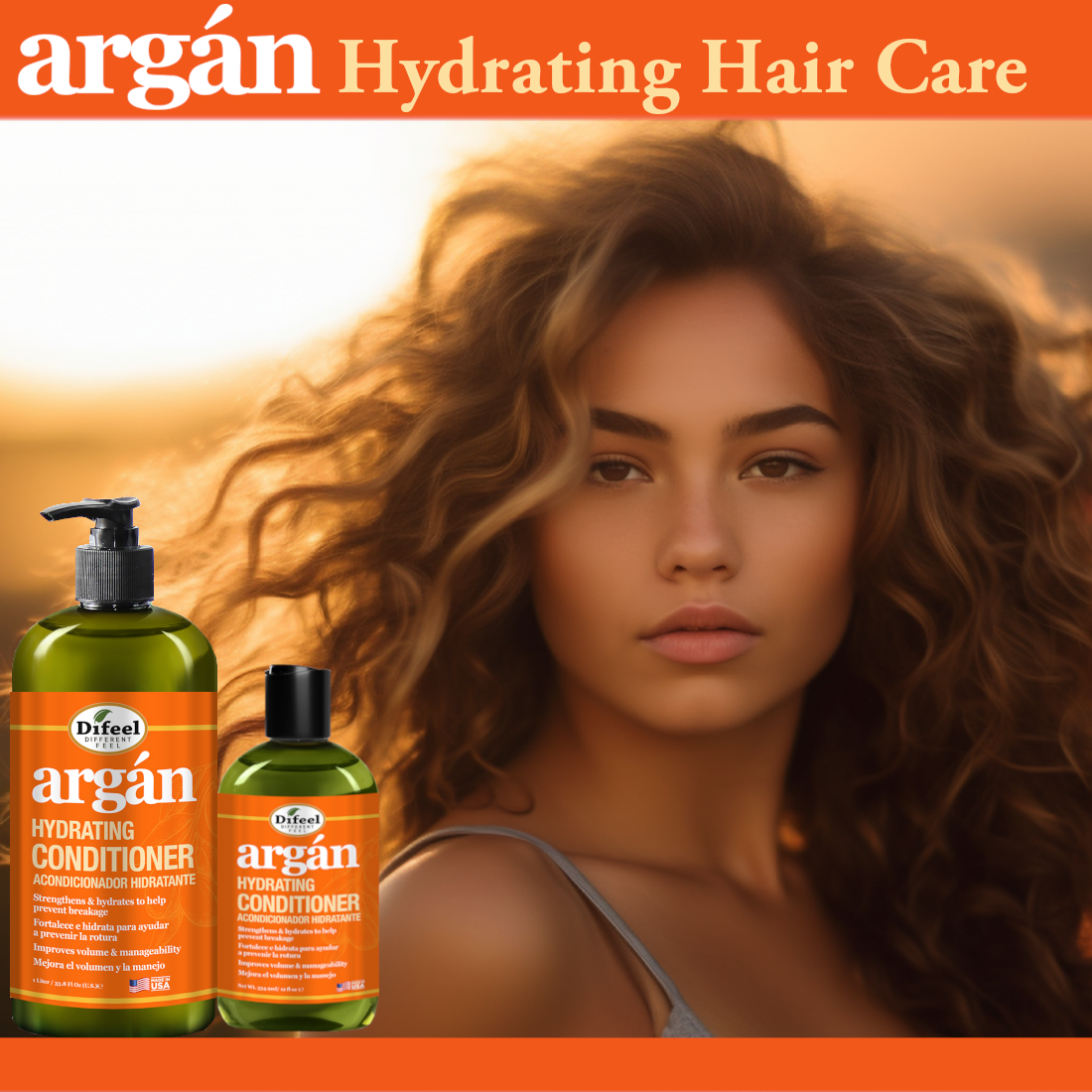 Difeel Argan Hydrating Conditioner 12 oz.