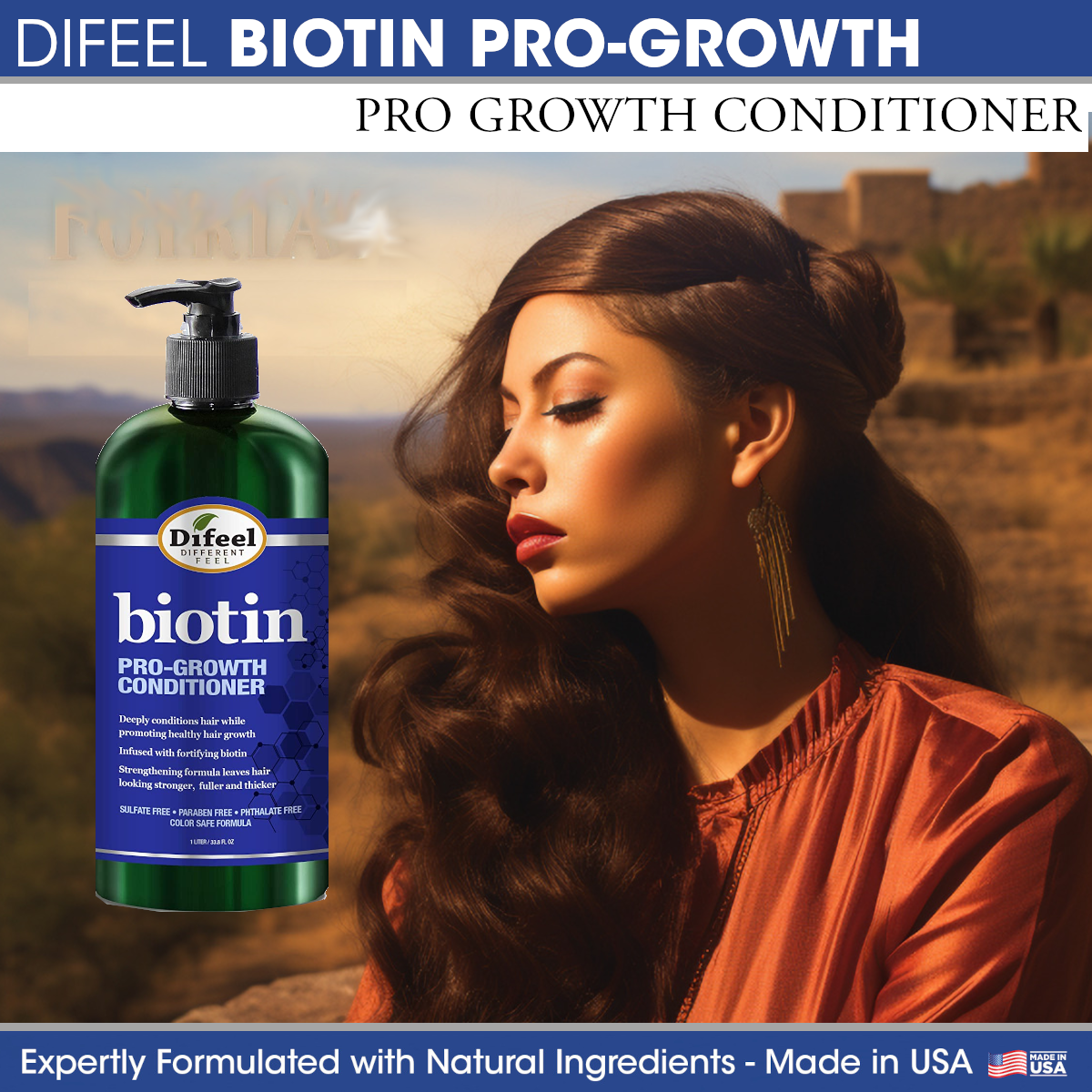 Difeel Biotin Pro-Growth Conditioner 33.8 oz.