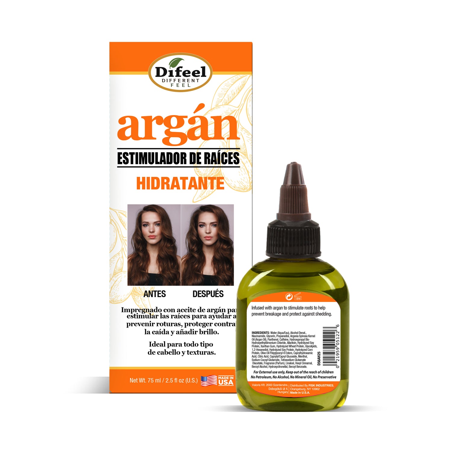 Difeel Argan Hydrating Root Stimulator 2.5 oz.
