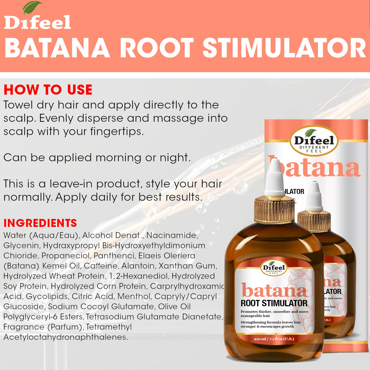 Difeel Batana Root Stimulator 7.1 Ounces