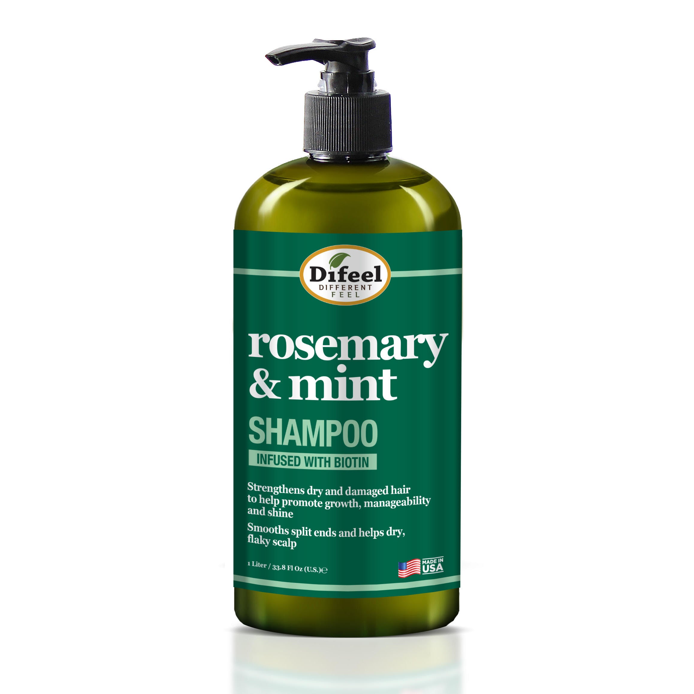 Difeel Rosemary and Mint Hair Strengthening Shampoo and Conditioner with Biotin 33.8 oz. 2-PC Hair Care Gift Set