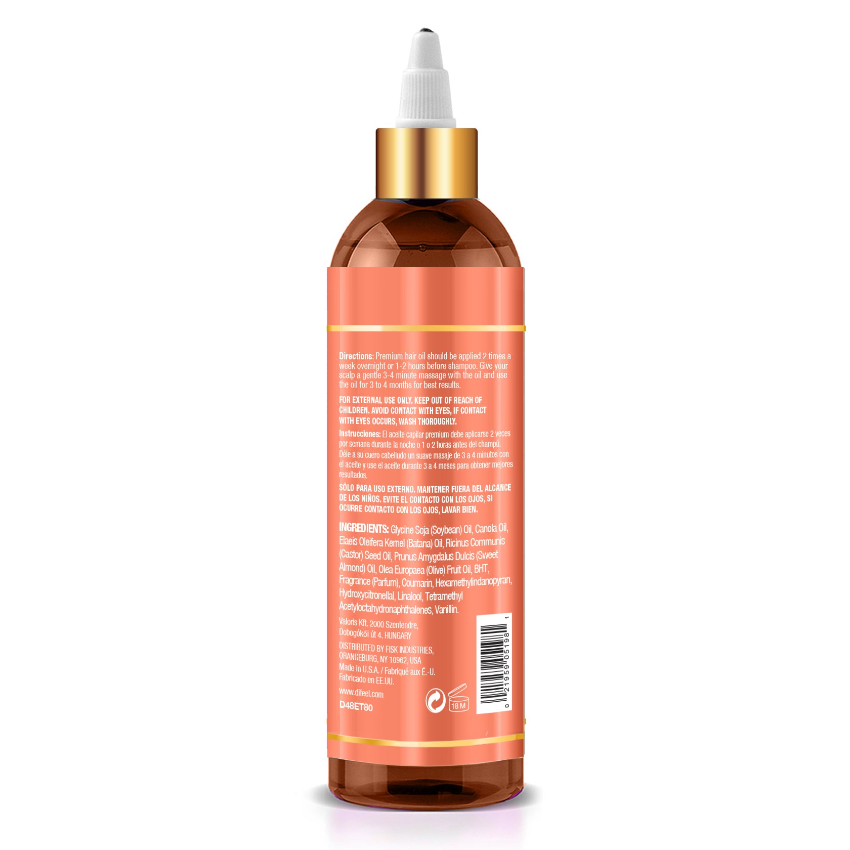 Difeel Batana Premium Hair Oil 8 Ounces