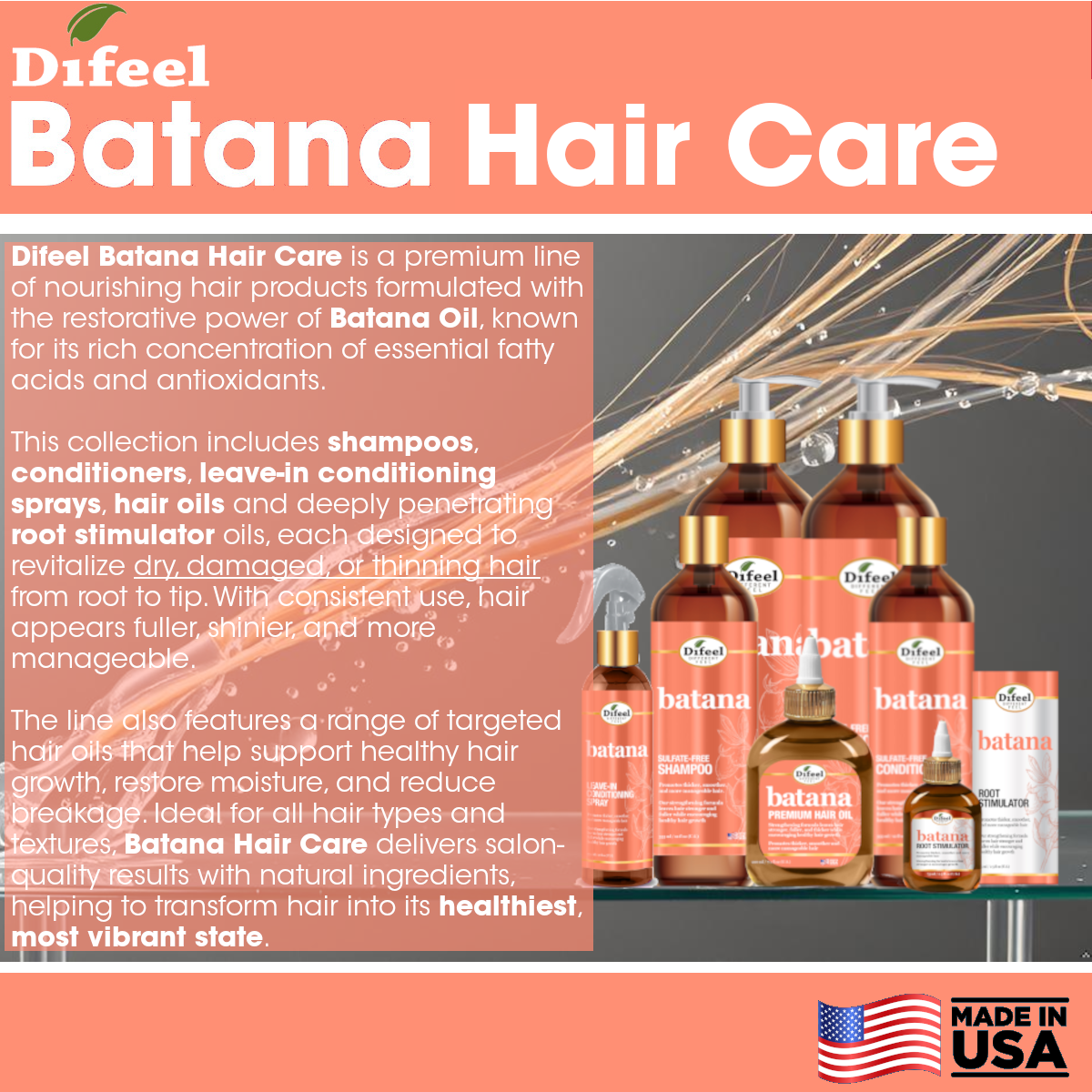 Difeel Batana Root Stimulator 7.1 Ounces