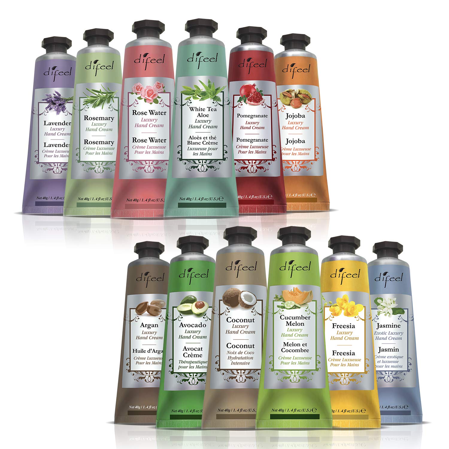 Difeel Luxury Moisturizing Hand Cream - 12 Piece Gift Set