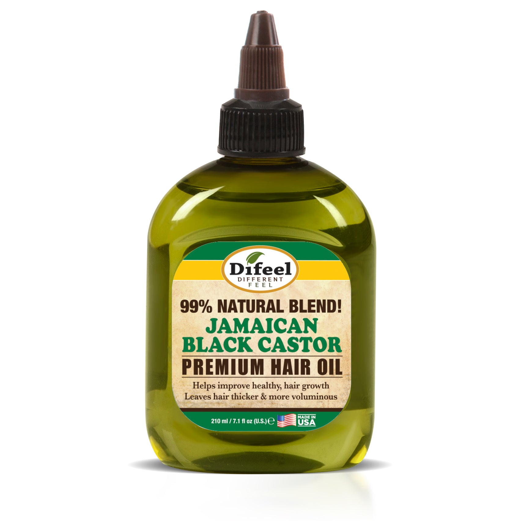 Difeel Premium Natural Hair Oil - Jamaican Black Castor Oil 7.1 oz. (PACK OF 2)