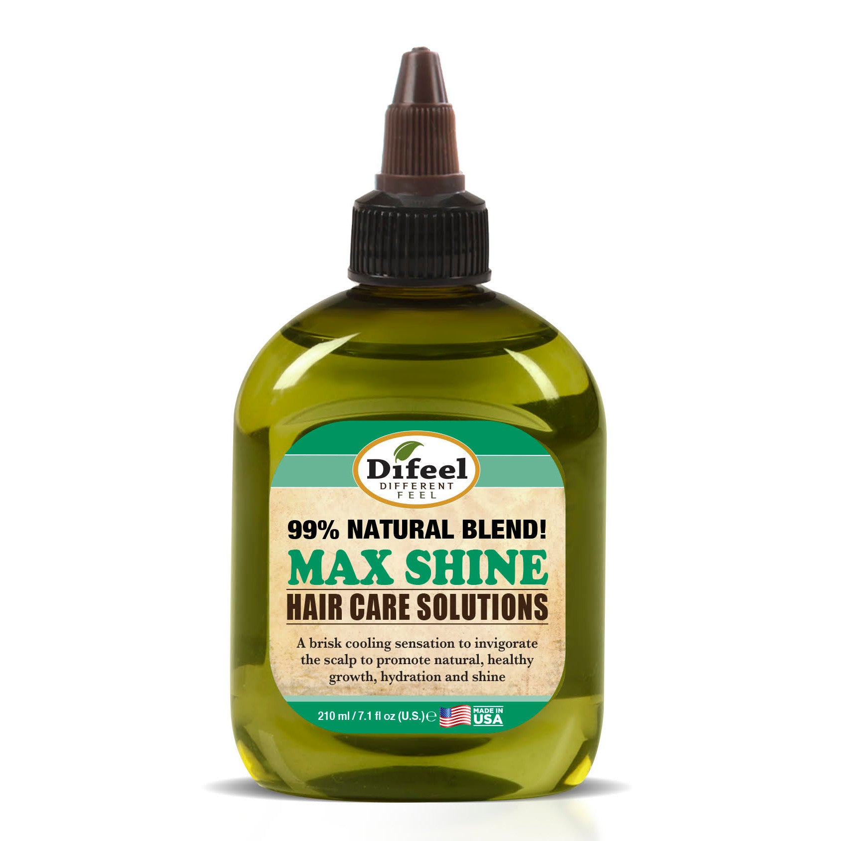 Difeel 99% Natural Hair Care Solutions - Max Shine Hair Oil 7.1 oz. (PACK OF 4)
