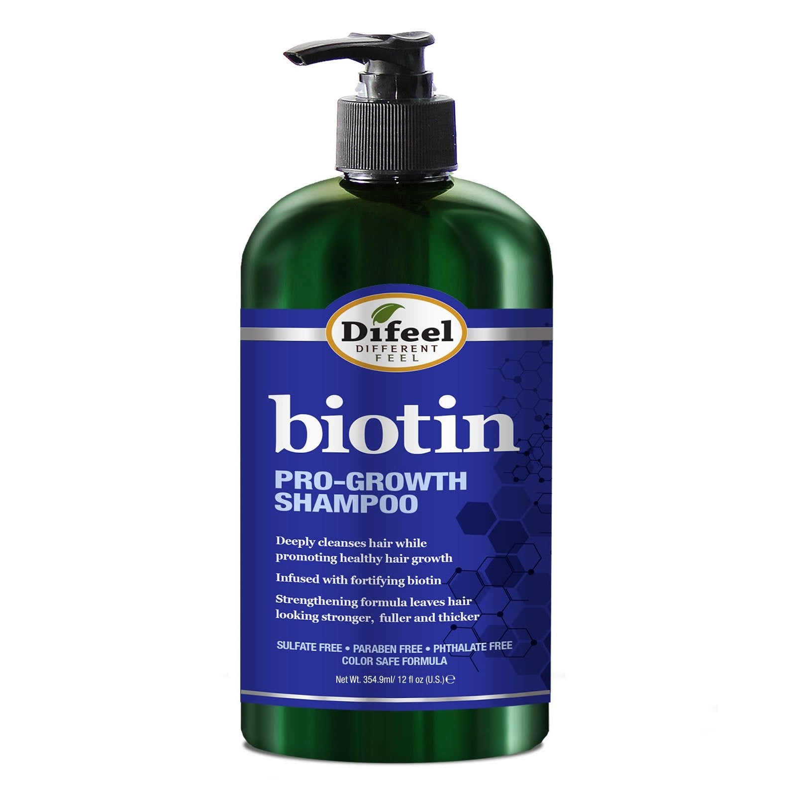 Difeel Biotin Pro-Growth Shampoo and Conditioner 2-PC Gift Set - Shampoo 12 oz. and Conditioner 12 oz.