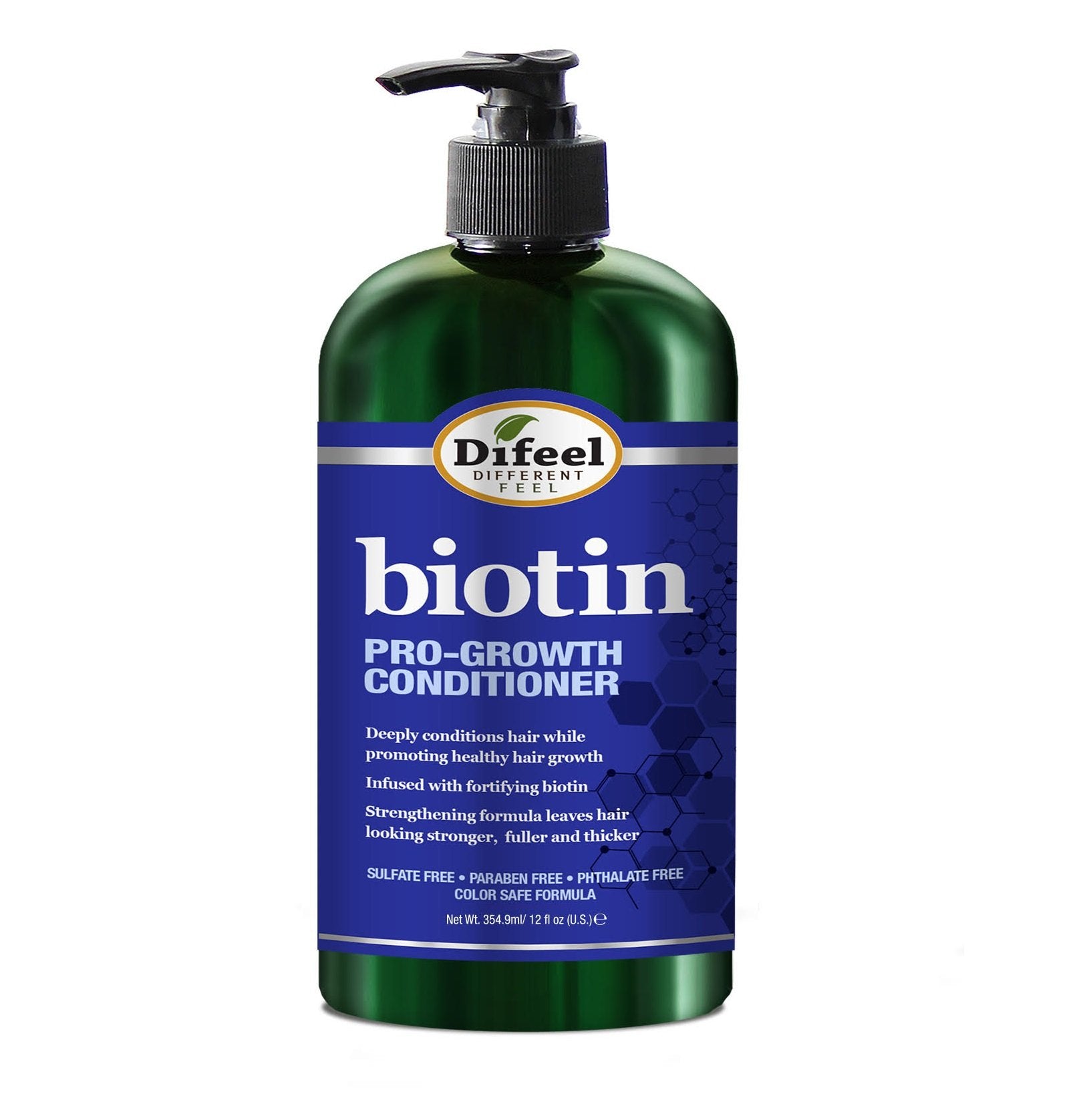 Difeel Biotin Pro-Growth Shampoo and Conditioner 2-PC Gift Set - Shampoo 12 oz. and Conditioner 12 oz.