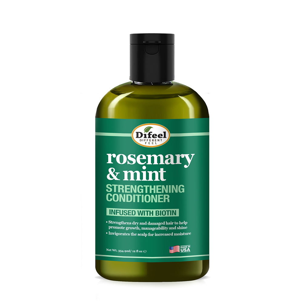 Difeel Rosemary and Mint Hair Strengthening Conditioner with Biotin 12 oz.
