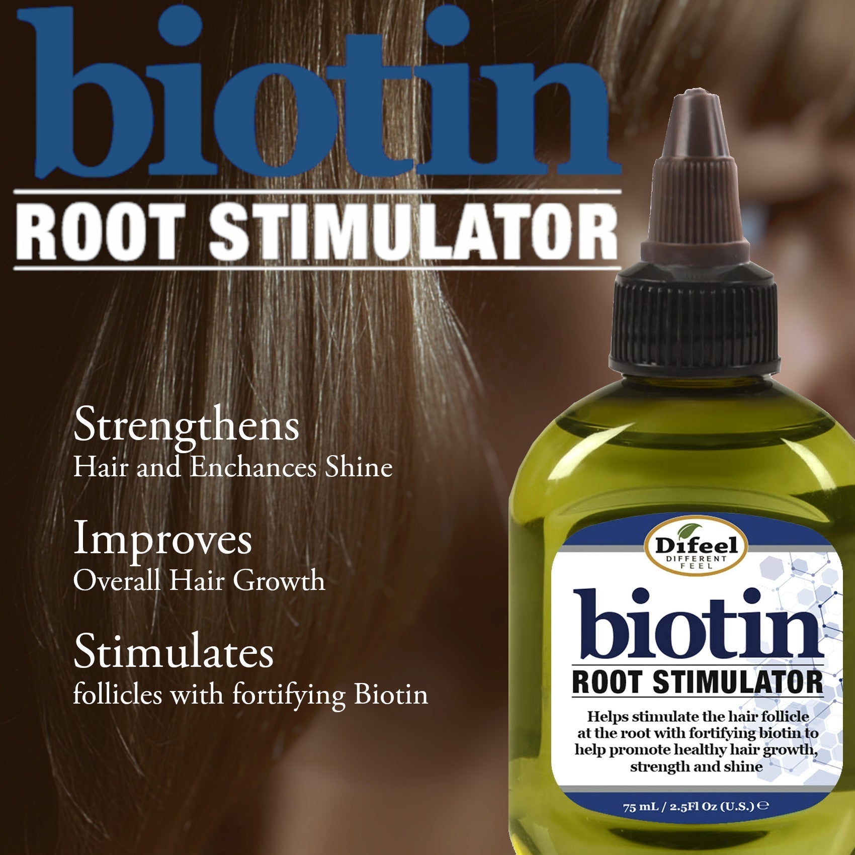Difeel Biotin 2-PC Cleanse and Treat Hair Growth Set
