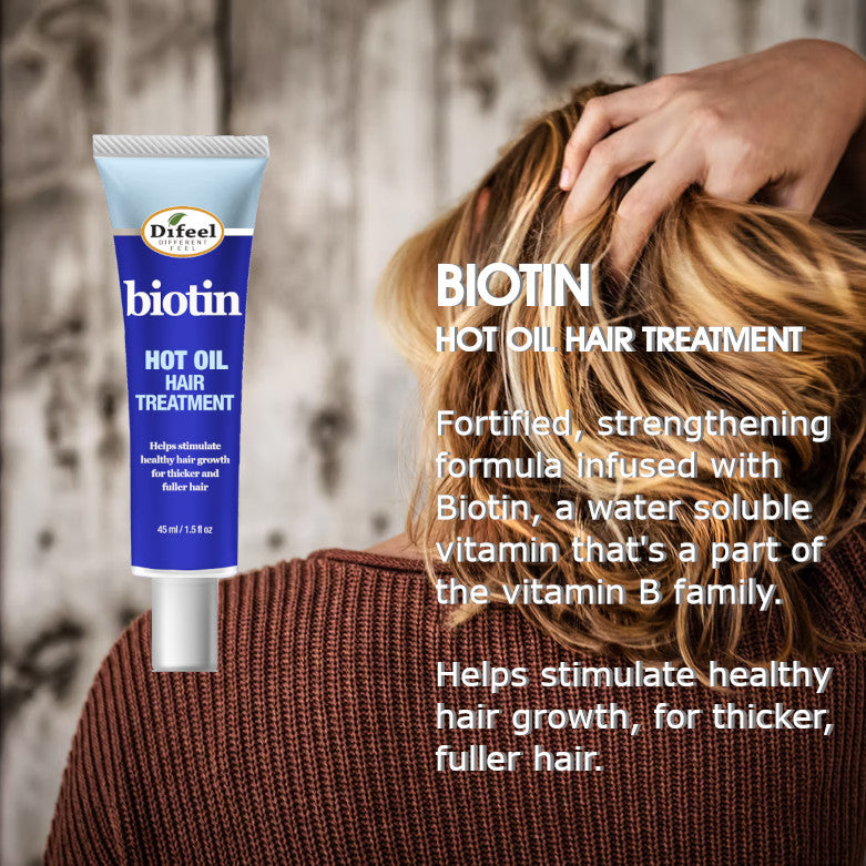 Difeel Hot Oil Hair Treatment with Biotin 1.5 oz.