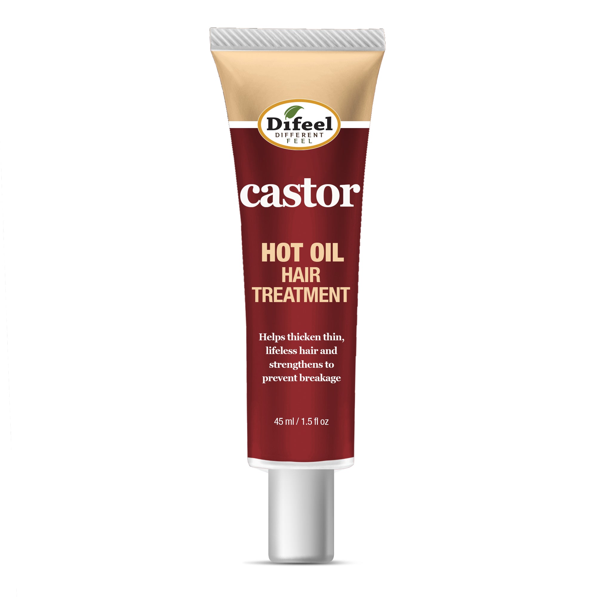 Difeel Hot Oil Hair Treatment with Castor Oil 1.5 oz.