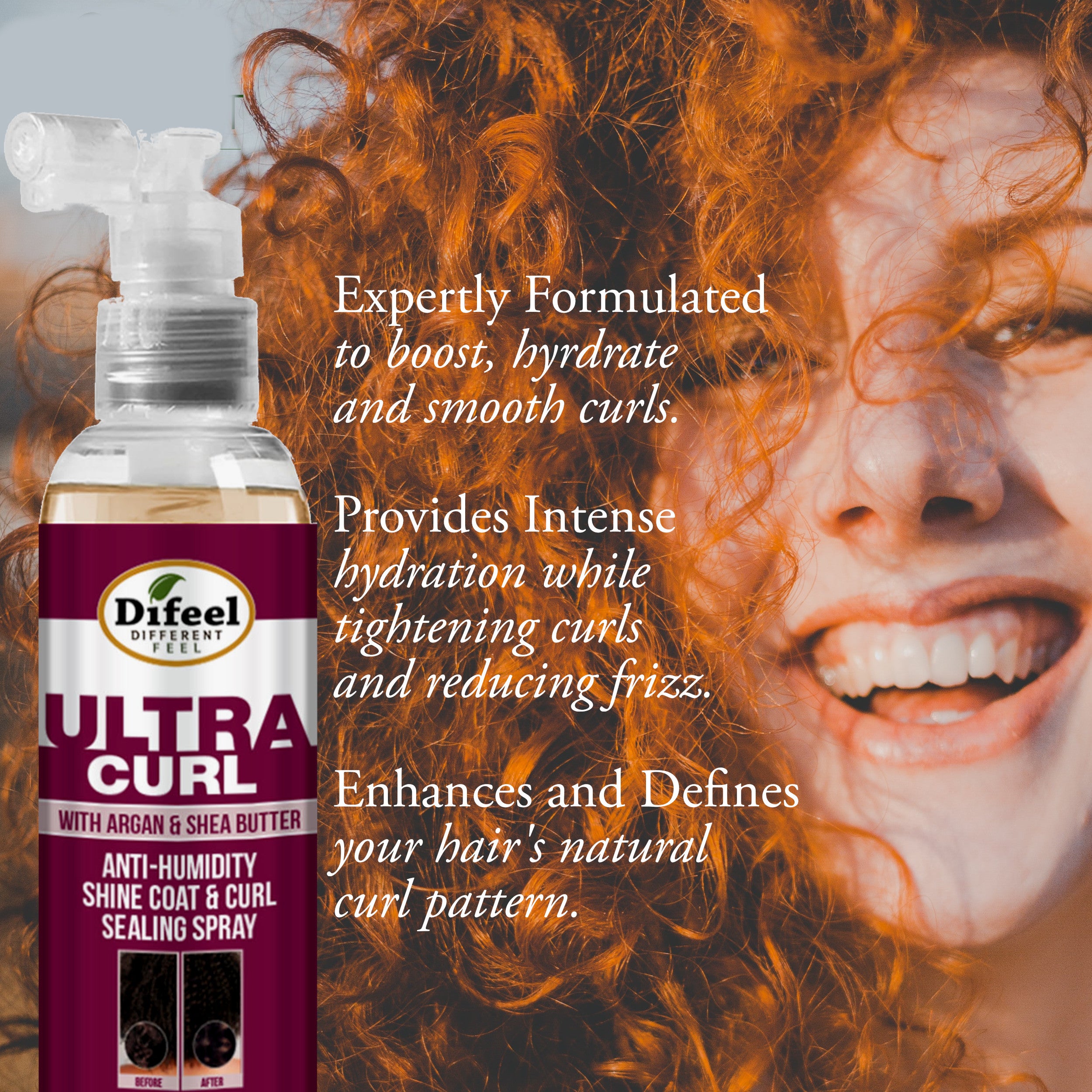 Difeel Ultra Curl Anti-Humidity Sealing Spray 8 oz.