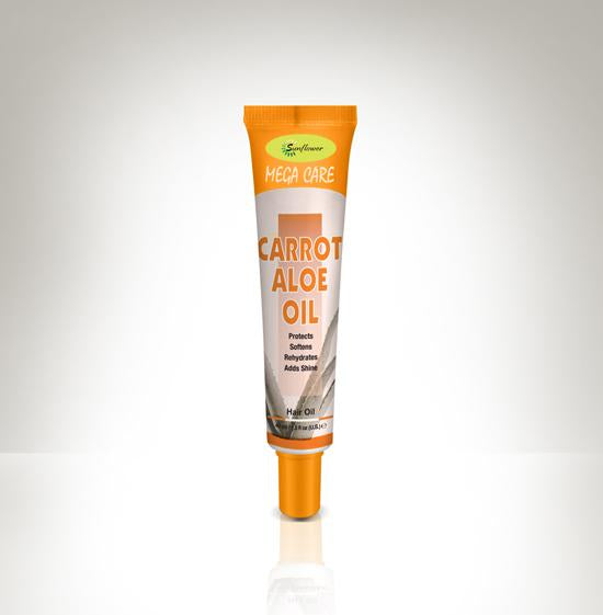 Difeel Mega Care Hair Oil - Aloe & Carrot Oil 1.4 oz. (PACK OF 2)