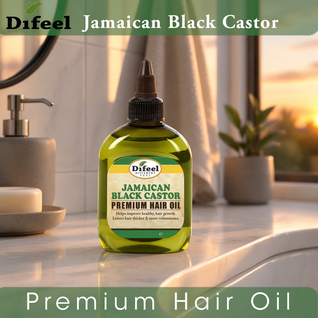 Difeel Premium Natural Hair Oil - Jamaican Black Castor Oil 7.1 oz.