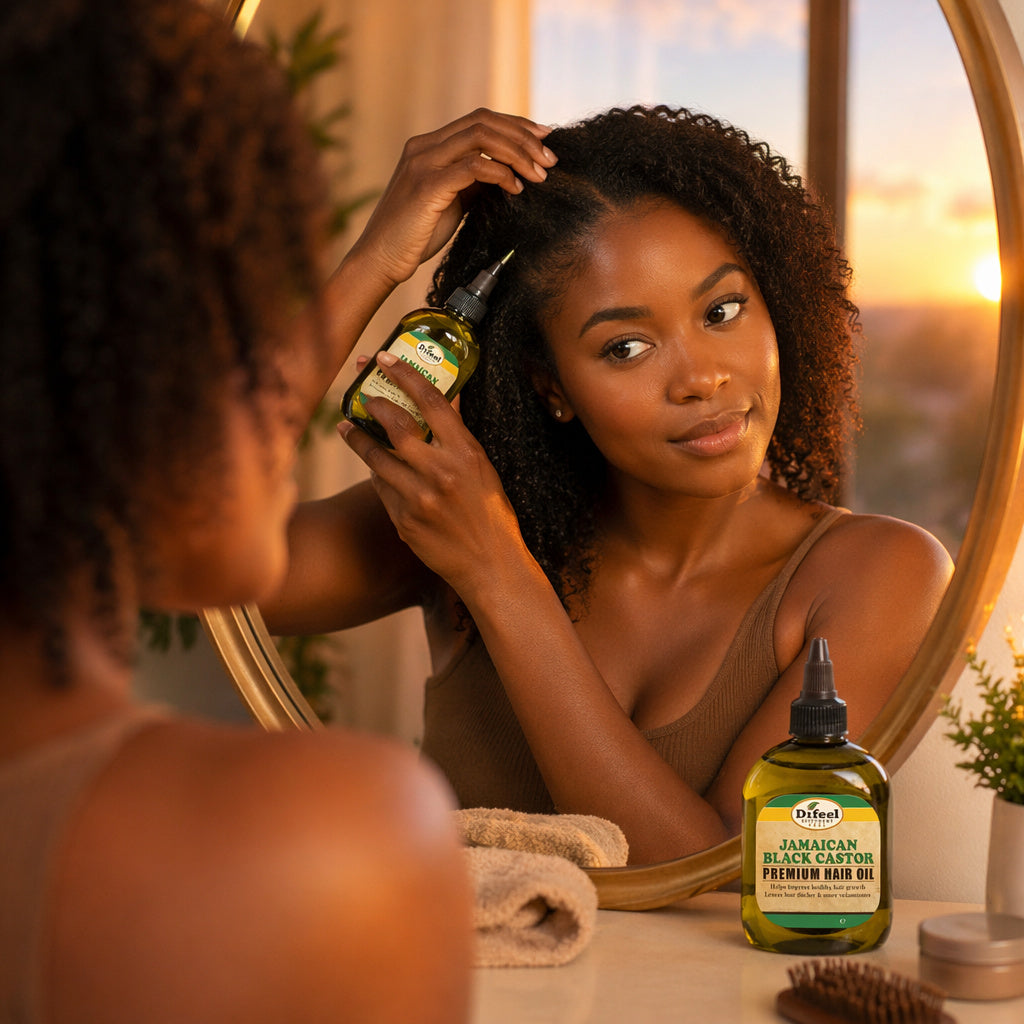 Difeel Premium Natural Hair Oil - Jamaican Black Castor Oil 7.1 oz.