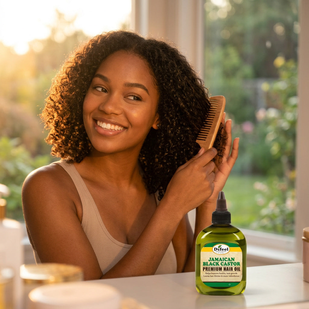 Difeel Premium Natural Hair Oil - Jamaican Black Castor Oil 7.1 oz.