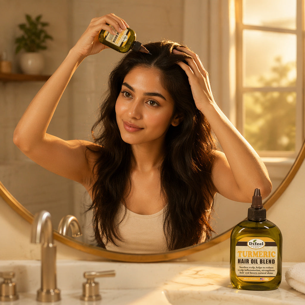Difeel Turmeric Hair Oil Blend 7.1 Ounce
