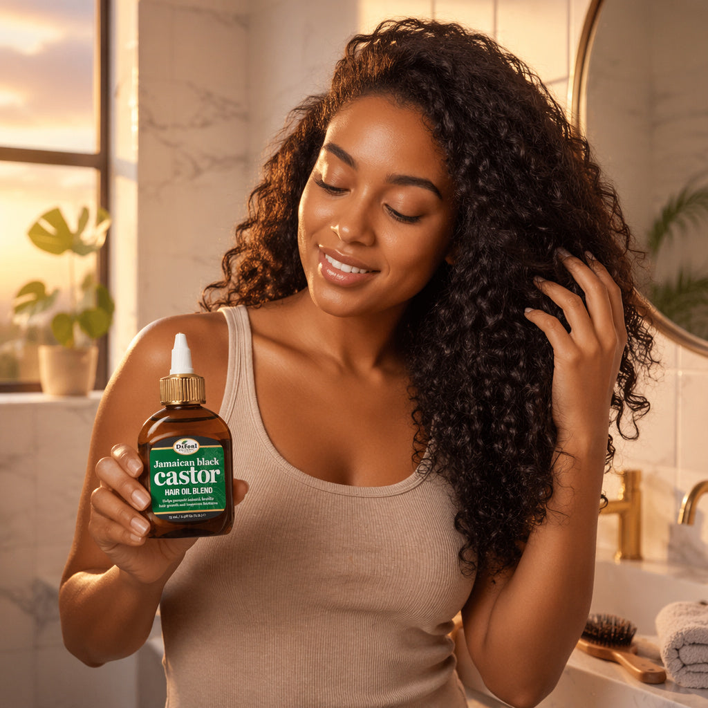 Difeel Superior Growth Jamaican Black Castor Hair Oil Blend - Travel Size 2.5 oz.