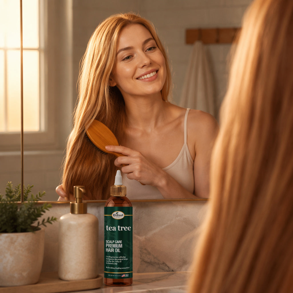 Difeel Tea Tree Hair Oil Blend 7.1 Ounces (PACK OF 4)
