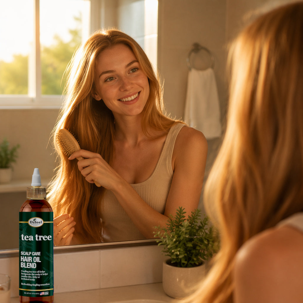 Difeel Scalp Care Hair Oil Blend - Tea Tree Oil 8 oz.