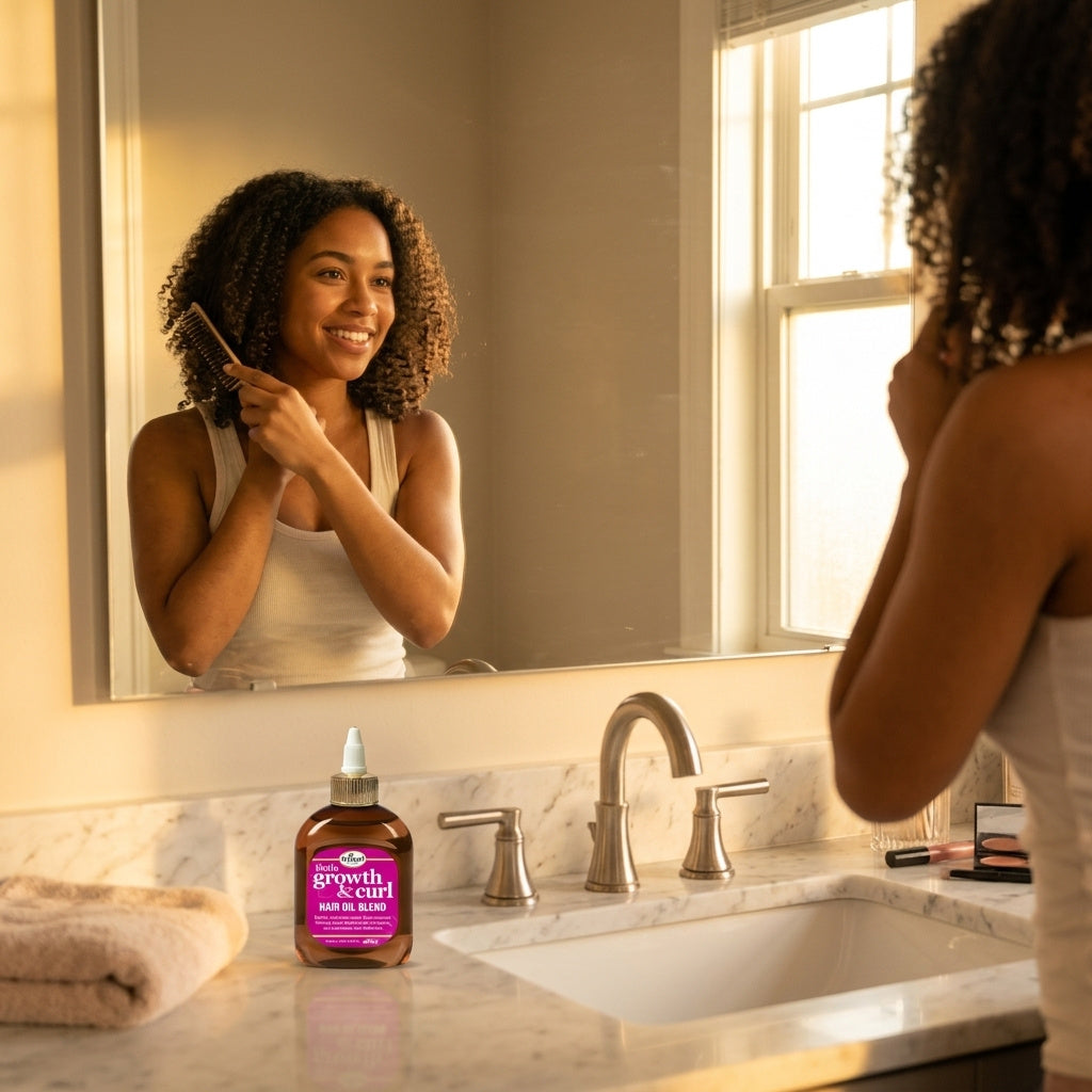 Difeel Biotin Growth and Curl Hair Oil Blend 7.1 oz.