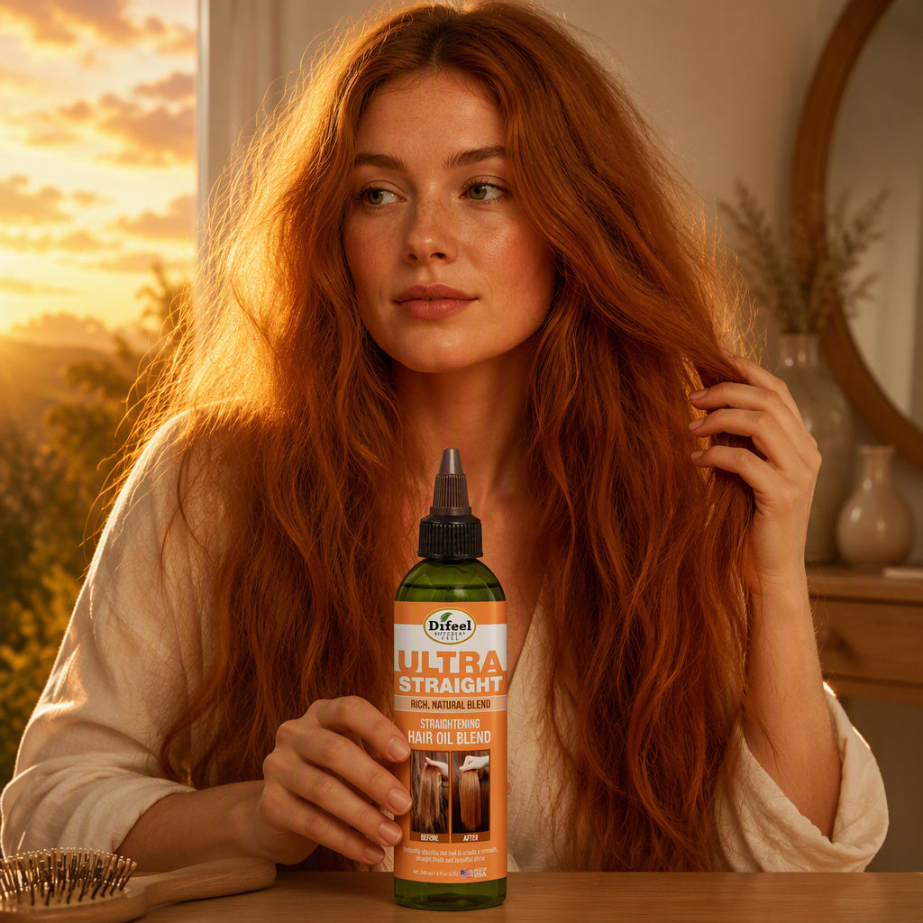 Difeel Premium Ultra Straight Hair Oil Blend 8 oz