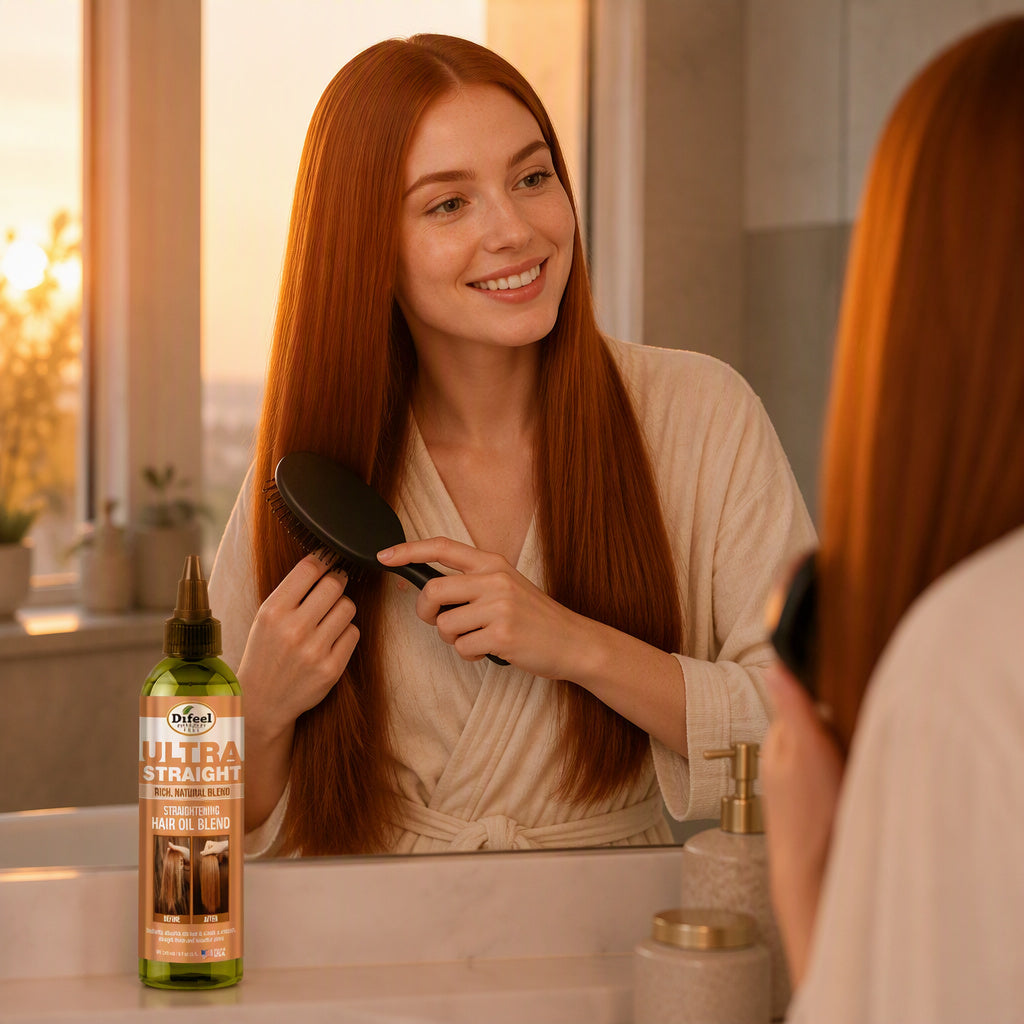 Difeel Premium Ultra Straight Hair Oil Blend 8 oz