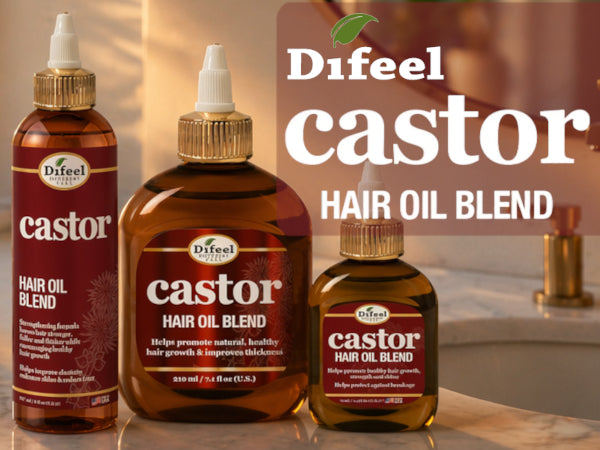 Difeel Castor Hair Oil Blend 8 oz.