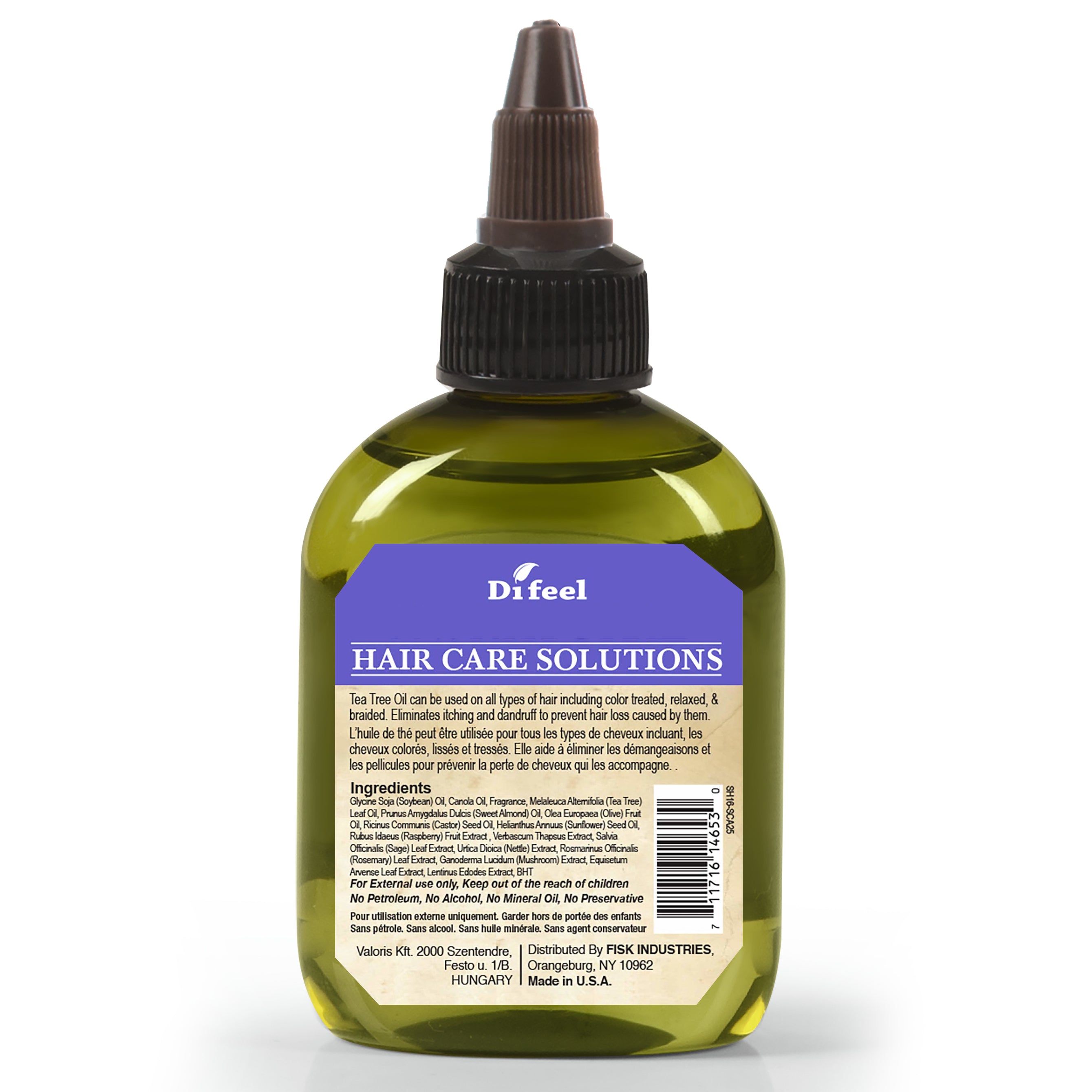 Difeel Scalp Care Hair Oil Blend - Travel Size 2.5 oz.