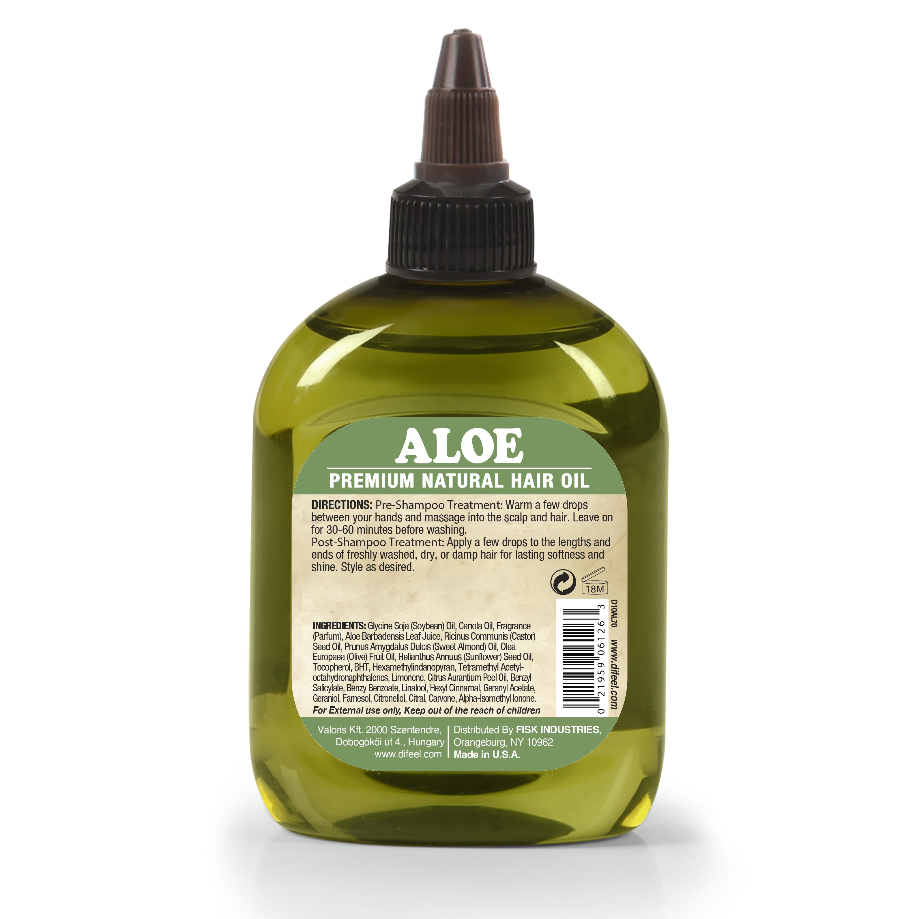 Difeel Aloe Premium Hair Oil 7.1 Ounces