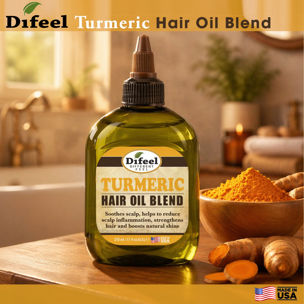 Difeel Turmeric Hair Oil Blend 7.1 Ounce
