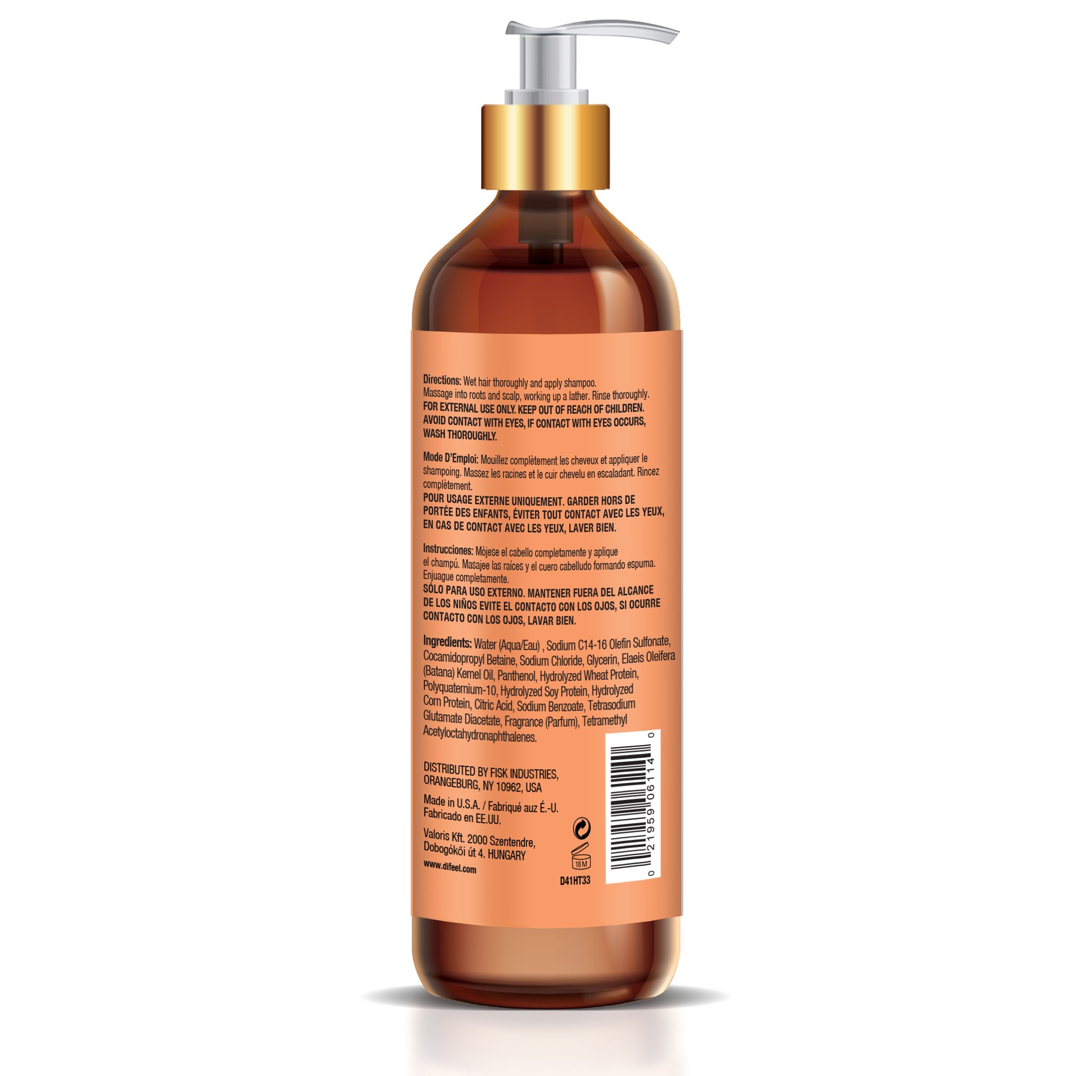Difeel Singature Shine Boost Shampoo with Batana 33.8 Ounce
