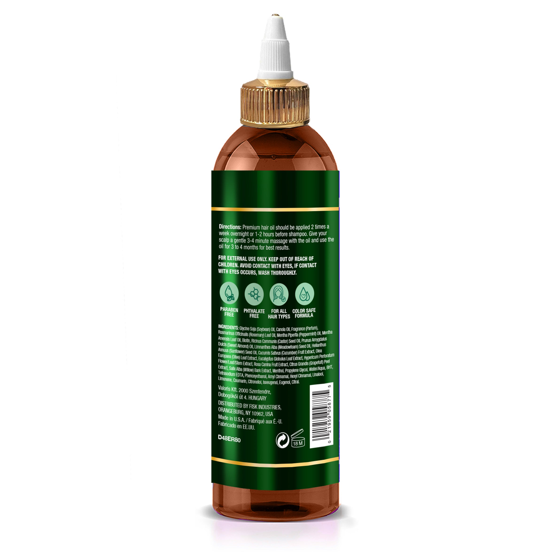 Difeel Rosemary and Mint Elevated Hair Oil Blend with Biotin 8 oz.