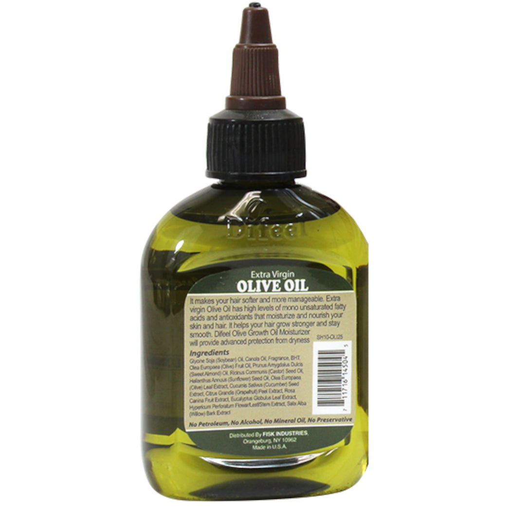 Difeel Olive Hair Oil Blend - Travel Size 2.5 oz. (PACK OF 2)
