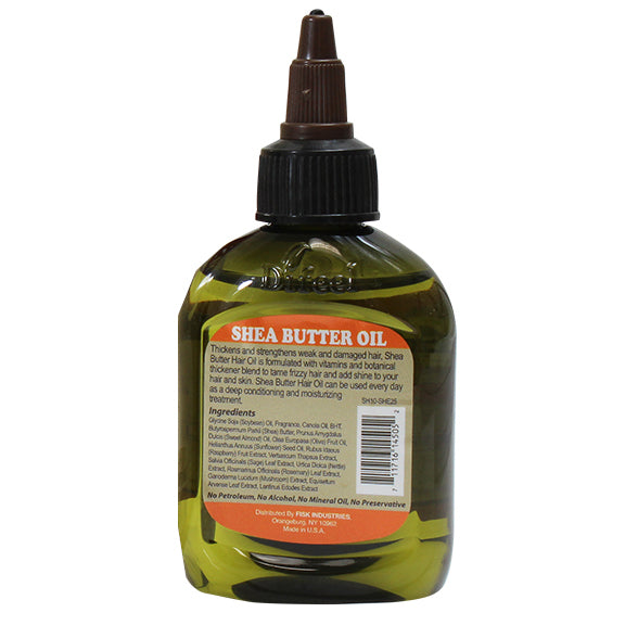 Difeel Shea Butter Hair Oil Blend - Travel Size 2.5 oz. (PACK OF 2)