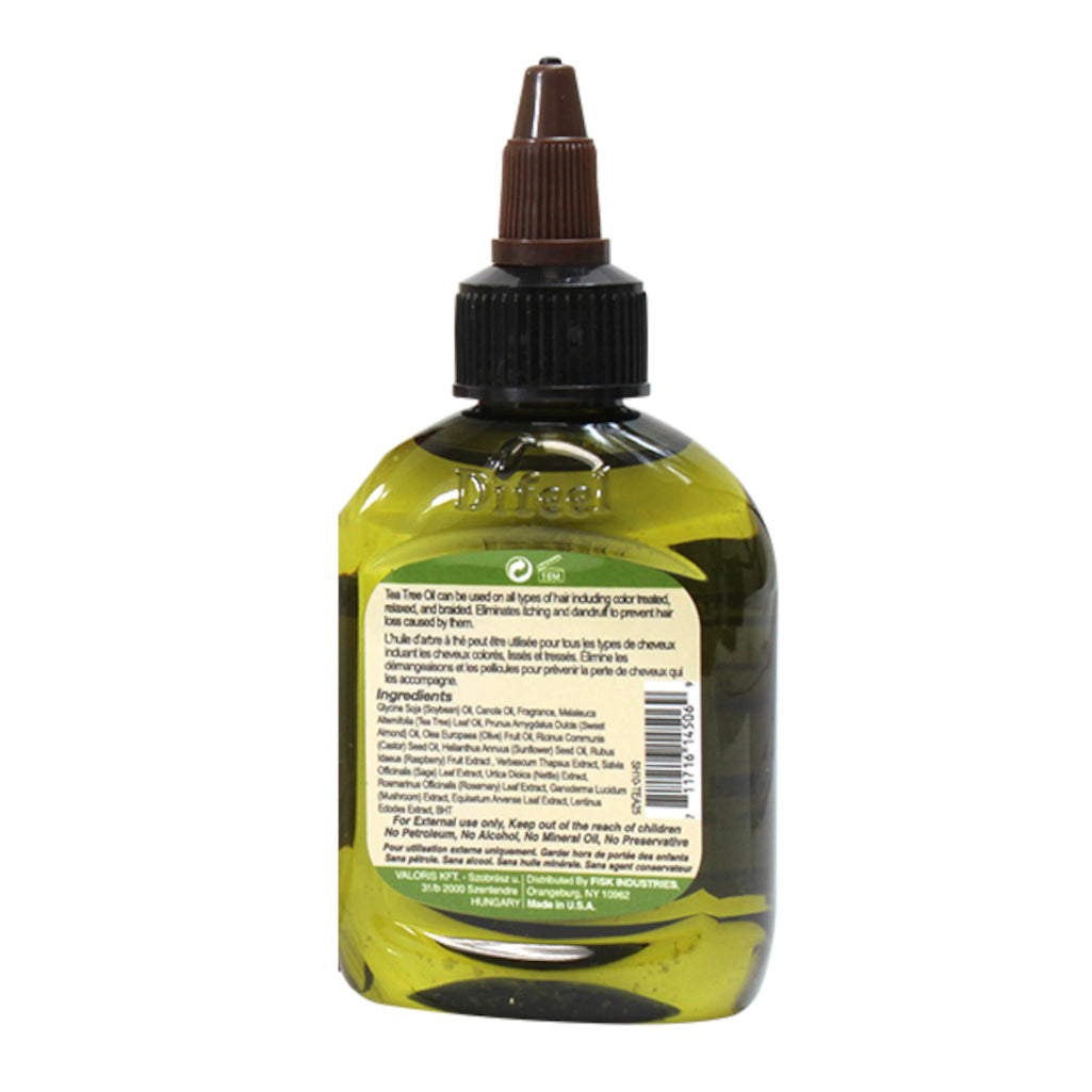 Difeel Tea Tree Hair Oil Blend - Travel Size 2.5 Ounces (PACK OF 2)