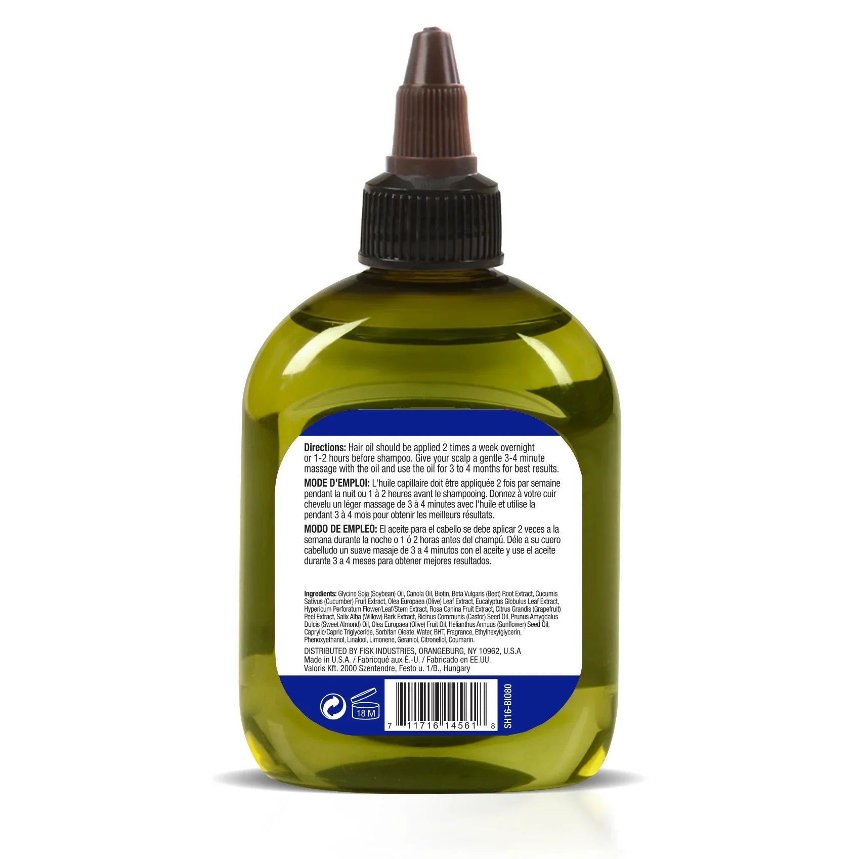 Difeel Biotin Hair Oil Blend 7.1 oz. (PACK OF 4)
