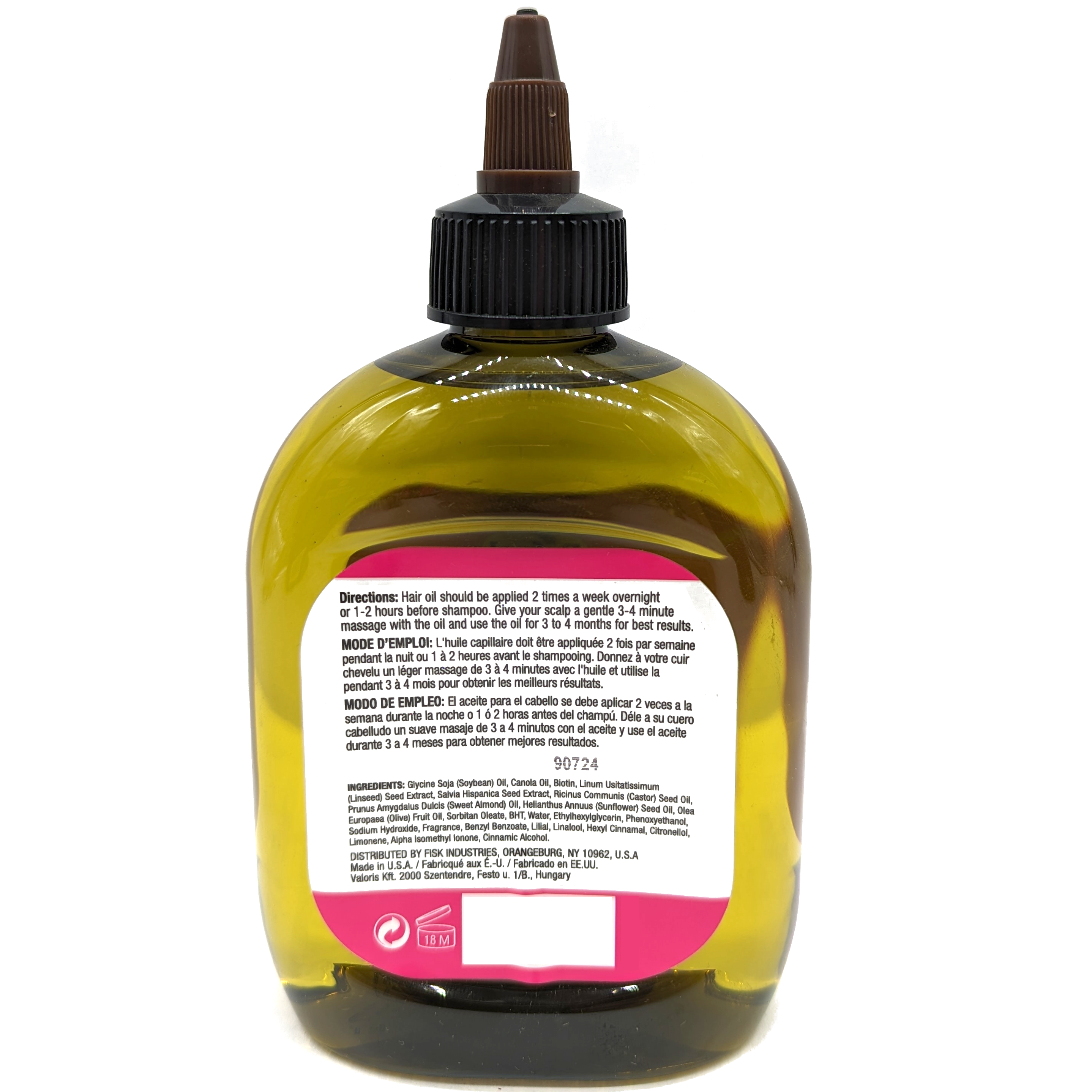 Difeel Biotin Growth and Curl Hair Oil Blend - Travel Size 2.5 oz.