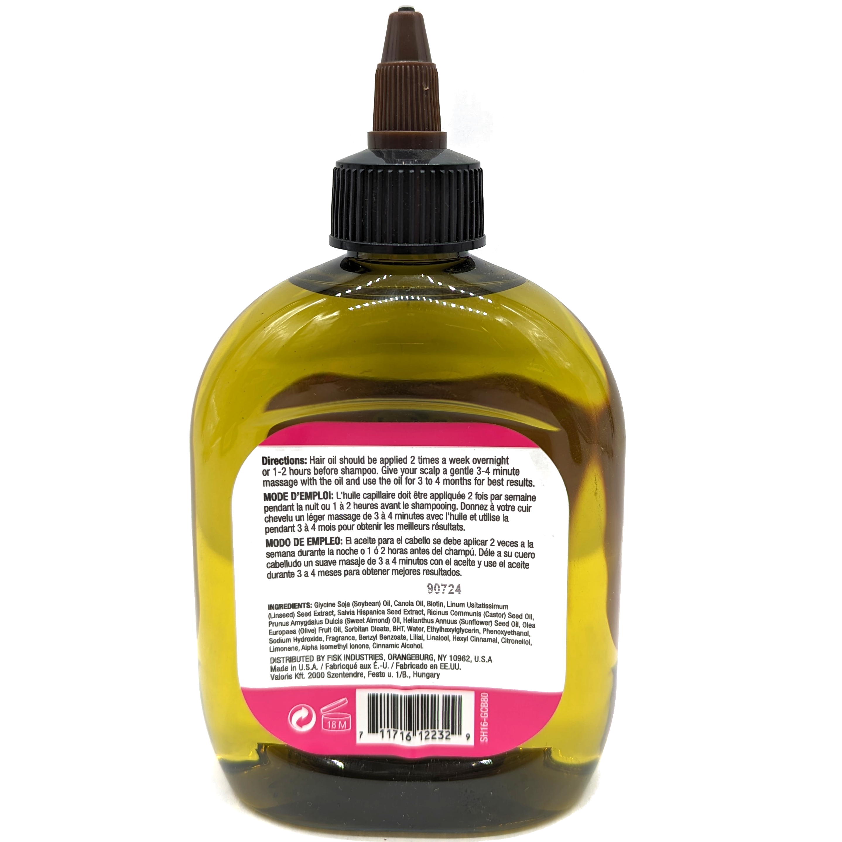Difeel Biotin Growth and Curl Hair Oil Blend 7.1 oz.