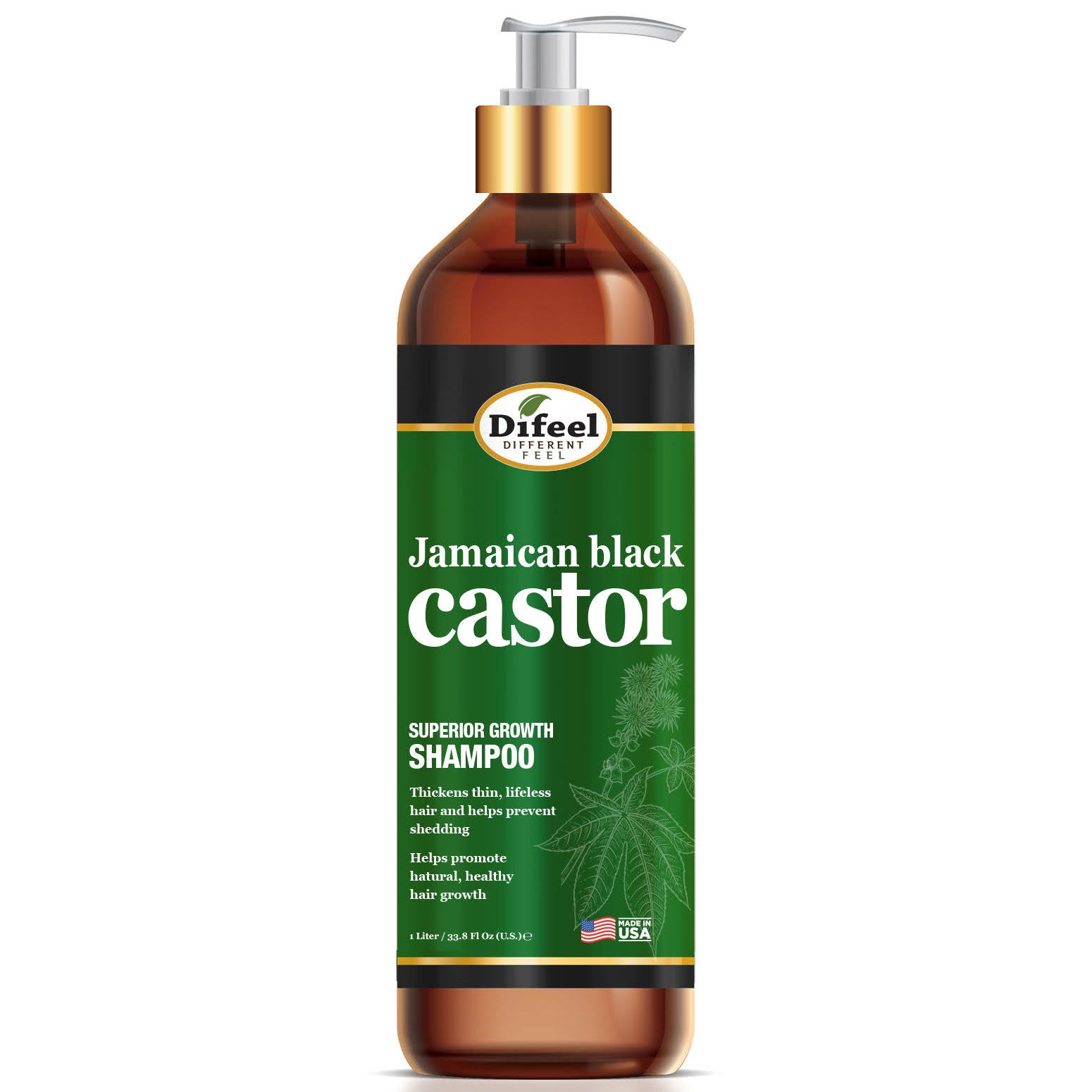 Difeel Superior Growth Jamaican Black Castor Shampoo 33.8 oz.