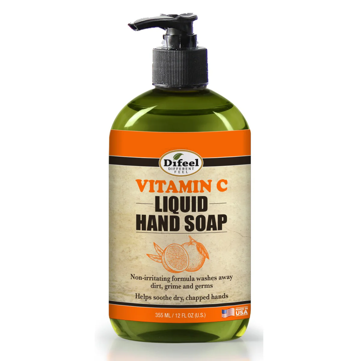 Difeel Vitamin C Liquid Hand Soap 12 oz. (PACK OF 2)