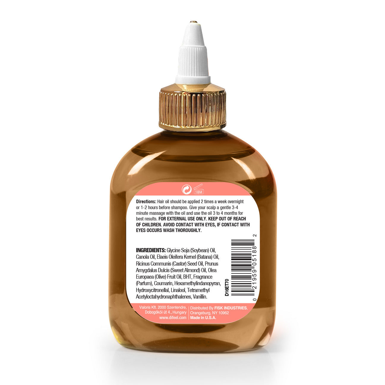 Difeel Batana Hair Oil Blend 7.1 Ounces