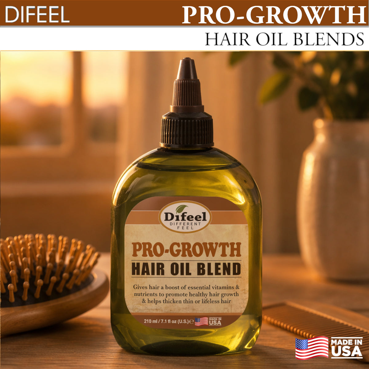 Difeel Pro-Growth Hair Oil Blend 7.1 oz.