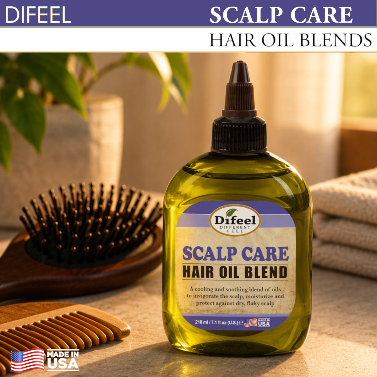 Difeel Scalp Care Hair Oil Blend 7.1 oz.