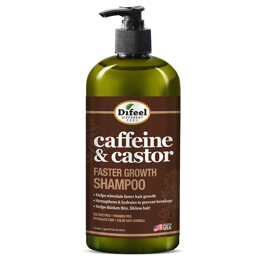 Difeel 2-PC Caffeine & Castor Shampoo & Conditioner for Faster Hair Growth 33.8 oz. - 2-PC Shampoo & Conditioner Set
